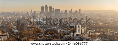 Canary Wharf skyline, Docklands, London, England, United Kingdom, Europe
