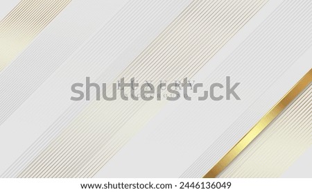Luxurious white background with sparkling gold and glitter. modern elegant abstract background