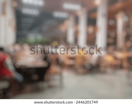 Defocused abstract Background of restaurants, restaurants for eating and drinking coffee for gatherings with family or friends. bokeh background.