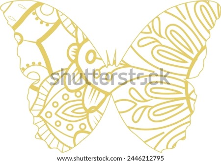 This is simple and vector Butterfly Mandala Background and it is editable.