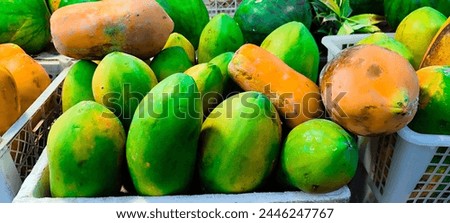 Papaya papaya papaya california fresh fruit special organic healthy. This fruit is widely sold in Besitang fruit markets, Indonesia