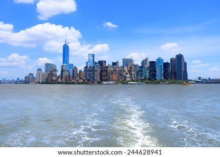 New York City, USA - Manhattan skyscraper skyline.