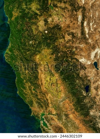 Burn scars in California true color. Burn scars in California true color. Elements of this image furnished by NASA.