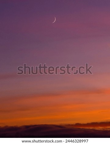 Moon in the burning sky