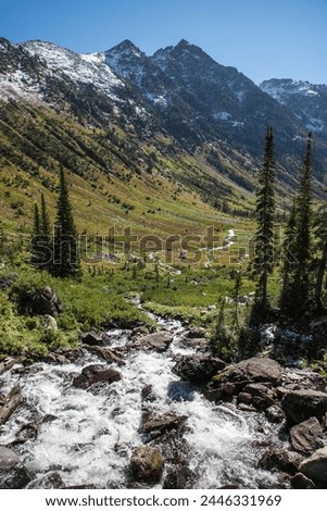 Grand Tetons, Wyoming, USA, Sunrise Landscape, Majestic Peaks, Teton Range, Rocky Mountains, Scenic Beauty, Outdoor Photography, Nature Photography, Golden Hour, Morning Glow, Spectacular View, River Royalty-Free Stock Photo #2446331969