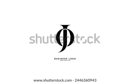 JO, OJ, J, O, Abstract Letters Logo Monogram Royalty-Free Stock Photo #2446360943