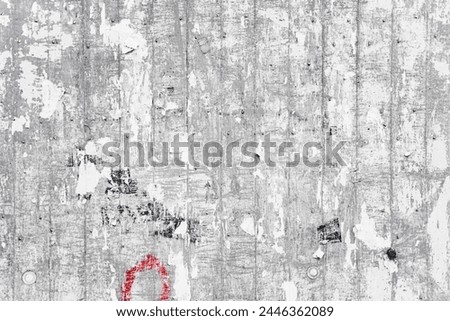 Ripped and Destroyed Billboard Concrete Wall Texture