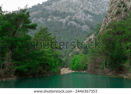 Amazing view of Goynuk canyon, Antalia, Turkey. Landscape photography