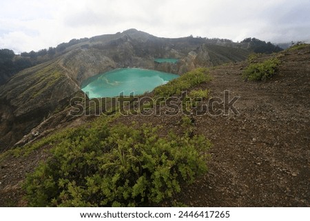 Kelimutu crater lake in East Nusa Tenggara, Flores Island, Indonesia