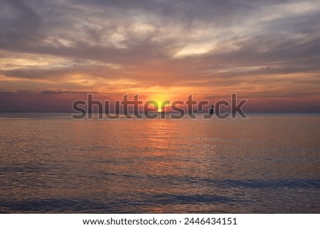 picture of sunset at pattaya beach