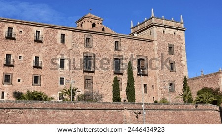 renascence building of  monastery Santa Maria del Puig in Spain Royalty-Free Stock Photo #2446434923