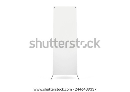 X stand banners concept white banner