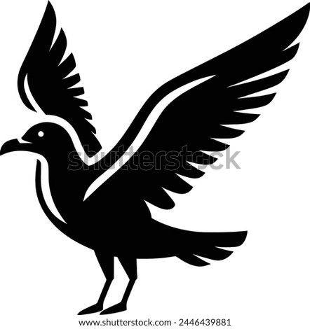 Bird silhouette vector design graphics 