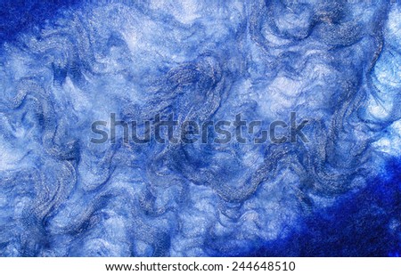 Blue fabric texture of wool.  Craft background