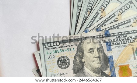 dollar usd money cash business crisis finance concept, one hundred dollar bills, close-up, exchange economy profit american money