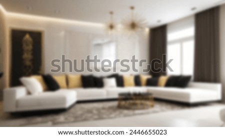 Defocus abstract background of the modern interior