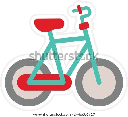 Bicycle vector icon. Can be used for printing, mobile and web applications.
