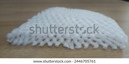 White foam packaging mesh sleeve