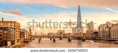 City of London one of the leading centres of global finance.This view includes Tower 42 Gherkin,Willis Building, Stock Exchange Tower and Lloyd`s of London and Canary Wharf at the background. Royalty-Free Stock Photo #2446735053
