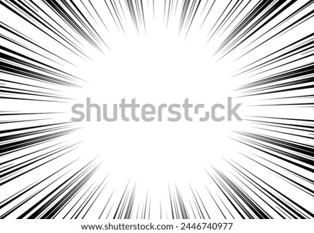 Manga and comic concentrated lines Royalty-Free Stock Photo #2446740977