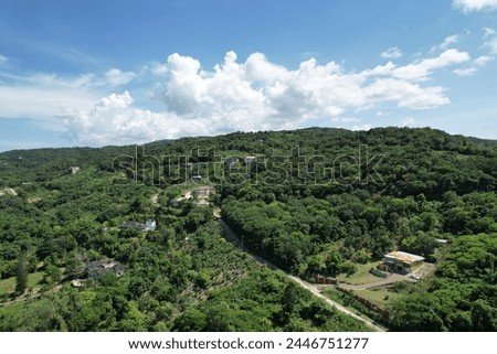 Hill view community location in the cool hills of St. Ann Jamaica