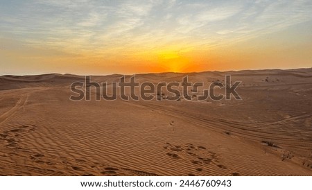 Desert picture at Dubai desert safari 