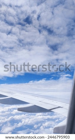 Airline picture clear blue sky