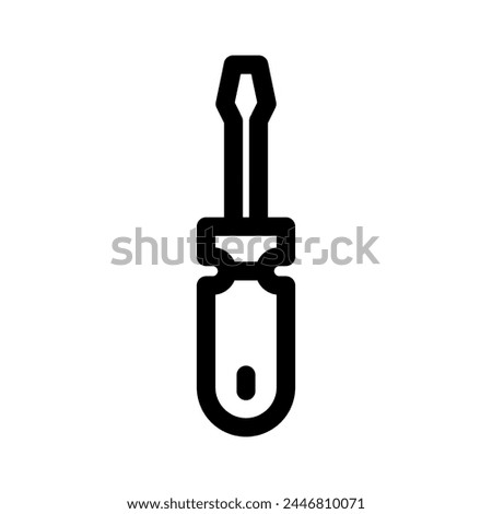 screwdriver icon or logo isolated sign symbol vector illustration - high quality black style vector icons
