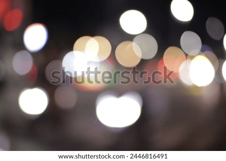 Collection of bokeh lights. Taking pictures out of focus creates beautiful bokeh