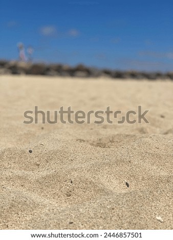 Cape Verde beach sea front sunny blue sky slight clouds Royalty-Free Stock Photo #2446857501