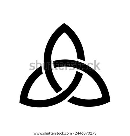 Triquetra, celtic trinity knot	 - vector illustration Royalty-Free Stock Photo #2446870273