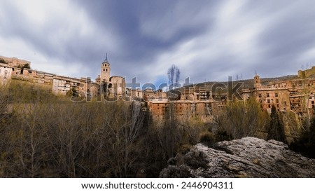 Long exposure photography of Albarracin (Teruel, Spain)