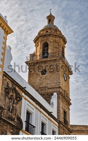 tower of the church of Santo Domingo (Cádiz, Spain)