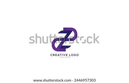 ZS SZ Abstract initial monogram letter alphabet logo design
