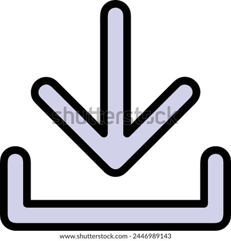 Arrow icon symbol vector image with color for element design