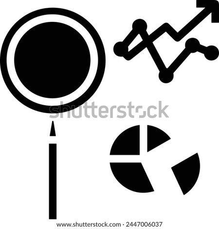 Statistic chart icon symbol vector image