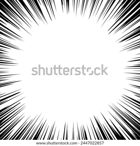 Transparent background illustration of square concentrated lines. Royalty-Free Stock Photo #2447022857