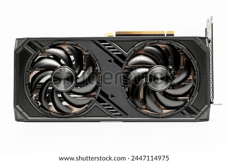 New graphics video card isolated on white background