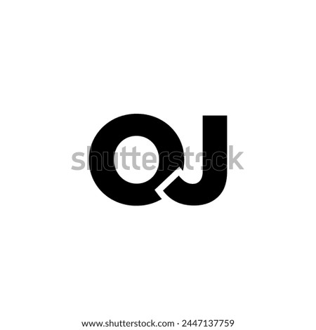 Letter O and J, OJ logo design template. Minimal monogram initial based logotype. Royalty-Free Stock Photo #2447137759