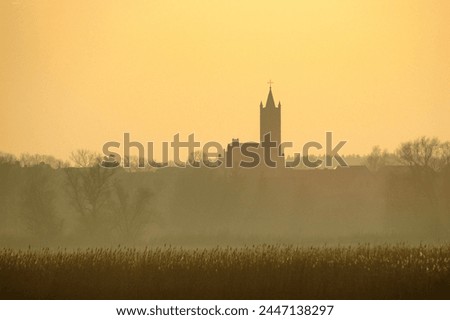 morning view of Molkenberg near Schollene, Germany