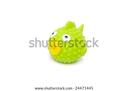 fish toy isolated on white