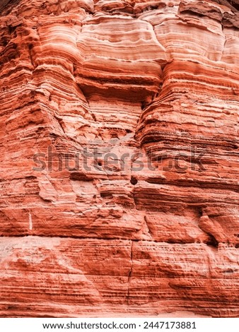 Red Sandstone Cliff Texture in Germany