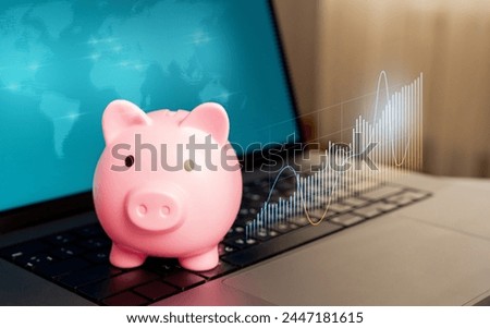 Savings and investments in foreign economies. Consulting a financial advisor. Personalized balanced financial guidance. Banking and fintech innovations. Royalty-Free Stock Photo #2447181615