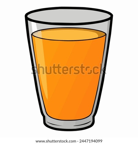 Illustration design of orange juice 