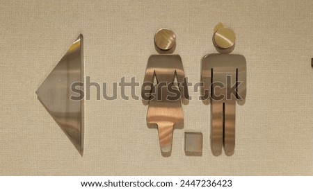 Men's and women's toilet sign logos
