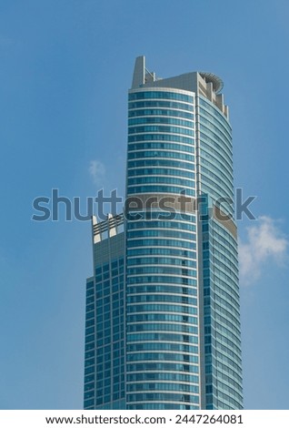 A picture of the top section of the St. Regis Abu Dhabi Hotel.