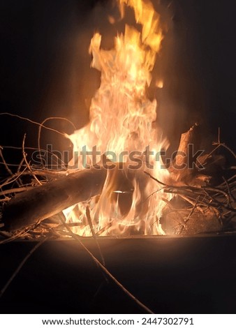 Captured Fire With Wood Sticks that's called a wow picture