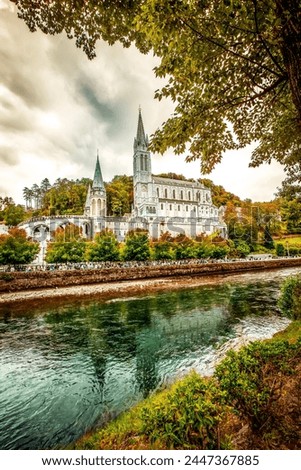 Cathedral of Our Lady of Lourdes , Immaculate Conception , France  Royalty-Free Stock Photo #2447367885