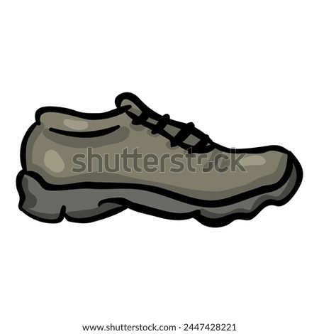 Hiking Shoes Hand Drawn Doodle Icon