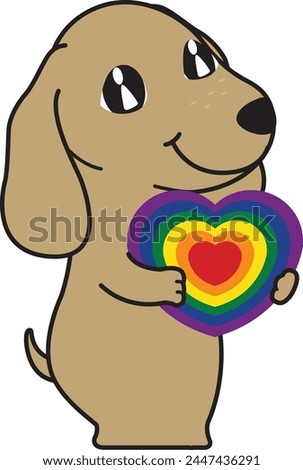 Pride dog clip art,
Rainbow flag celebration,
LGBTQ+ representation